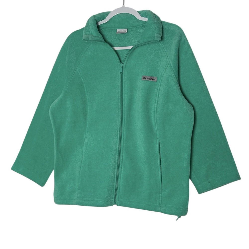Columbia Jacket Womens XL‎ Long Sleeve Zip Front Fleece Pockets Outdoor Cozy
